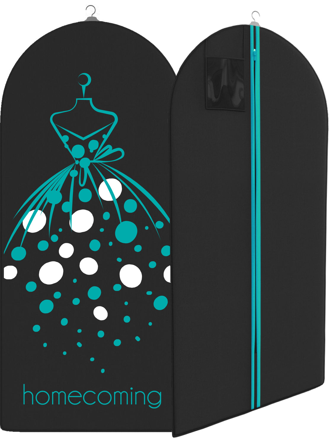 Long Formal Dress Bags with ID Window - 54" x 24"