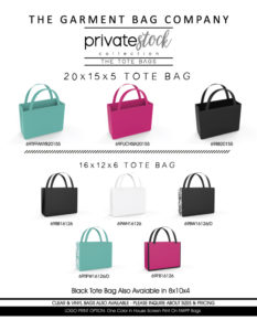 Totes - Advance Packaging Company - The Garment Bag Company